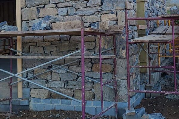 Hedgesville Barn — stone rebuilding project by Poor Boys' Enterprises, photo 7
