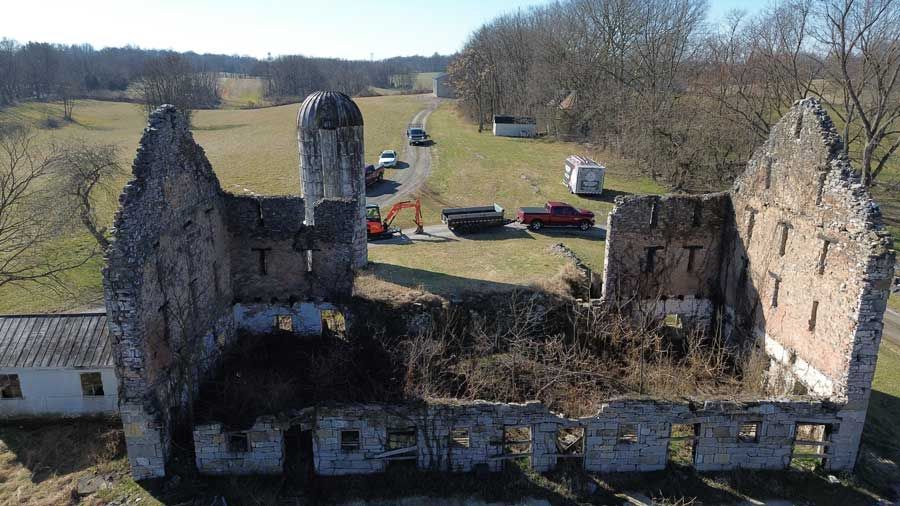 Boonsboro Barn — stone rebuilding project by Poor Boys' Enterprises, photo 1
