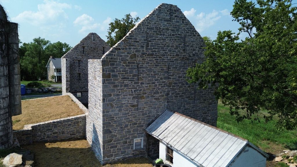 Lime mortar protecting irreplaceable historic stonework